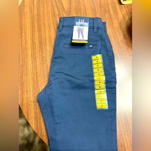 Women's GAP Navy Stretch Skinny Pants / NWT Size 8